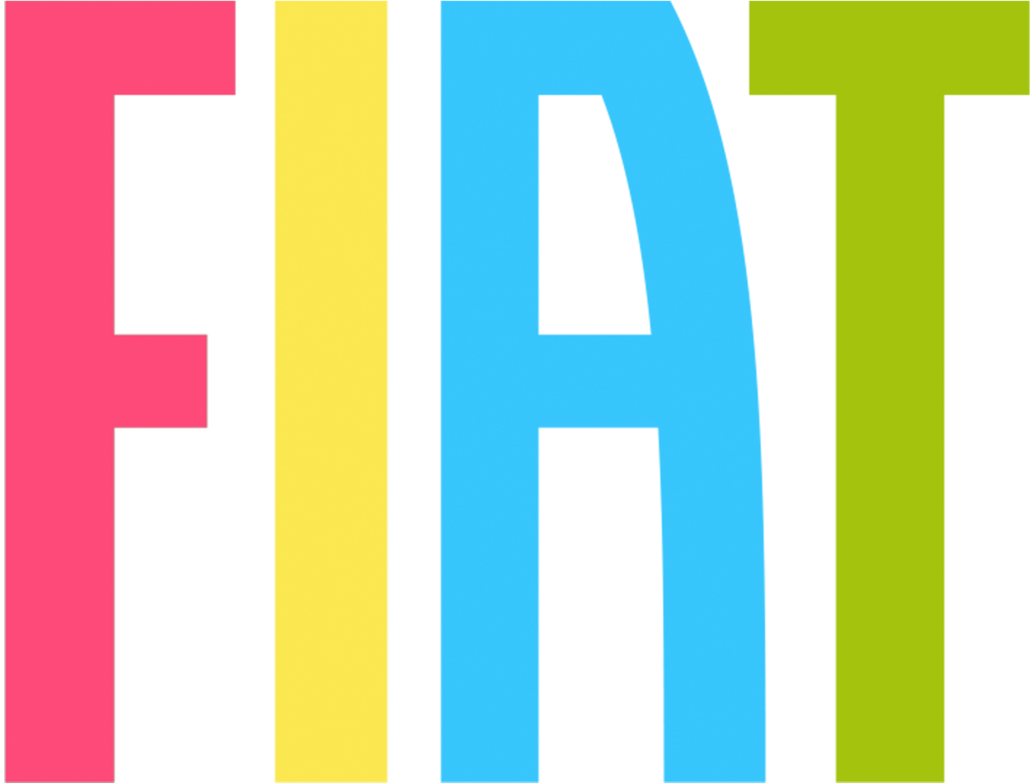fiat logo multicolore